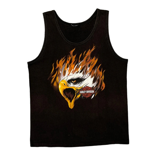 Macon Georgia Harley Davidson Vest - Medium Black Cotton