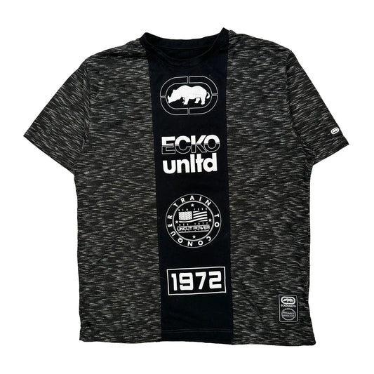 1972 Ecko Unltd Graphic T-Shirt - Large Gray Cotton
