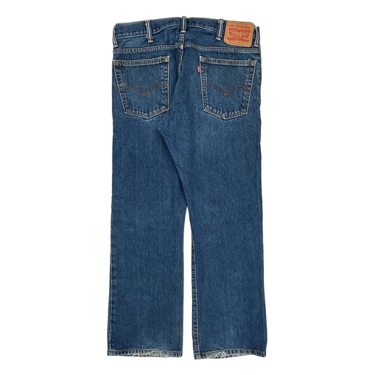 517 Levis Boot Cut Jeans - 34W 30L Blue Denim