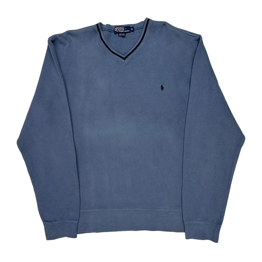 Polo By Ralph Lauren Jumper - XL Blue Cotton