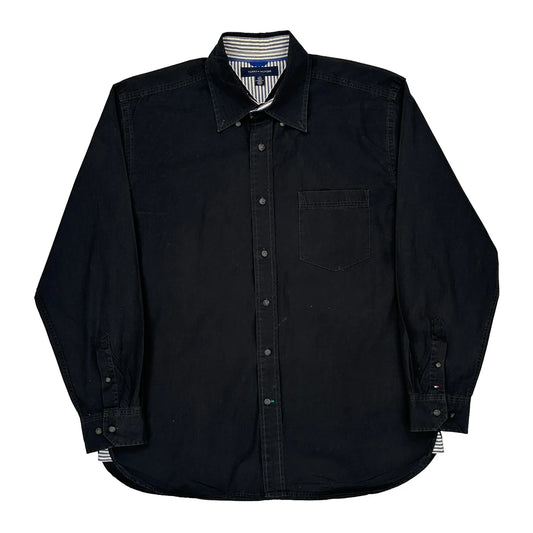 Tommy Hilfiger Shirt - Large Black Cotton