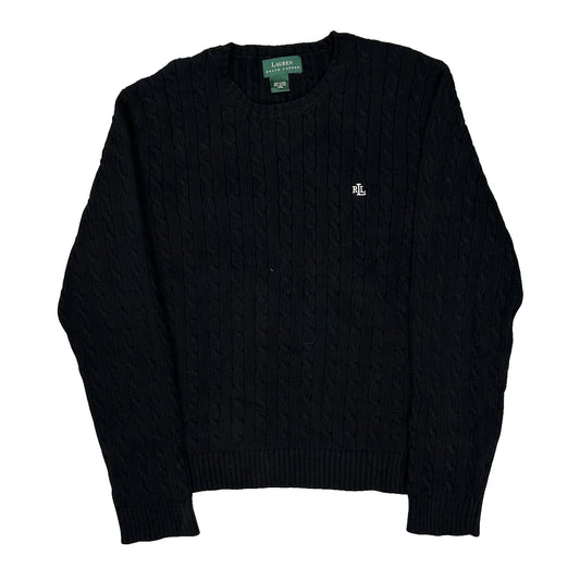 Ralph Lauren Jumper - Medium Black Cotton