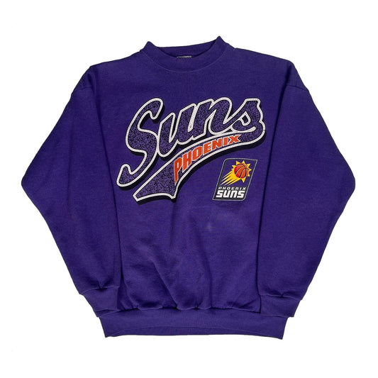 Phoenix Suns Logo Athletics Nba Sweatshirt - Large Purple Cotton Blend