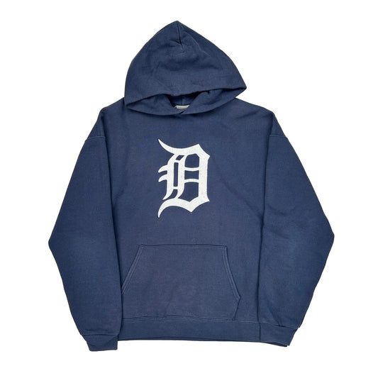 Detroit Tigers Mlb Hoodie - 2XL Blue Cotton Blend