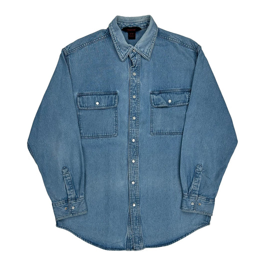 Tough Duck Denim Shirt - Medium Blue Denim