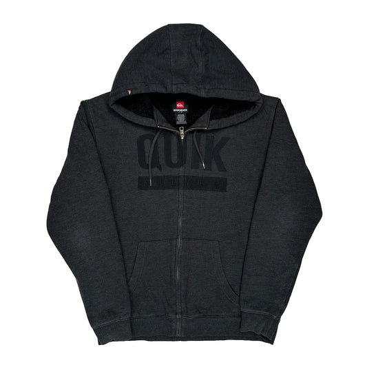 Quiksilver Hoodie - Large Black Cotton Blend