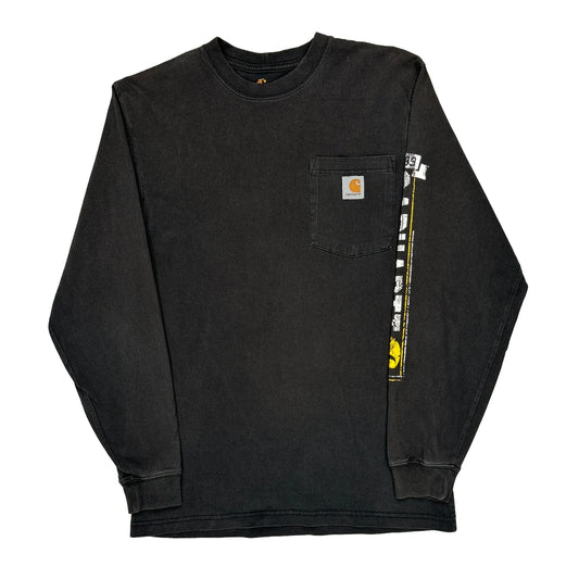 Original Fit Carhartt Graphic Long Sleeve T-Shirt - Small Black Cotton