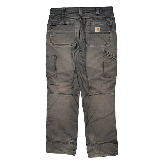 Carhartt Carpenter Trousers - 34W 30L Grey Cotton