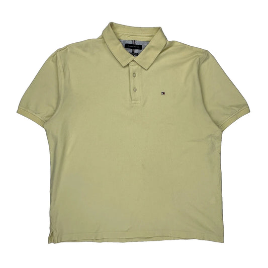 Tommy Hilfiger Polo Shirt - XL Yellow Cotton