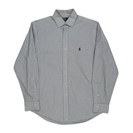 Polo By Ralph Lauren Checked Shirt - Large Blue Cotton