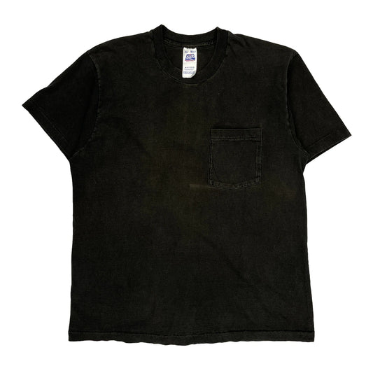 Blank Bvd Single Stitch T-Shirt - XL Black Cotton