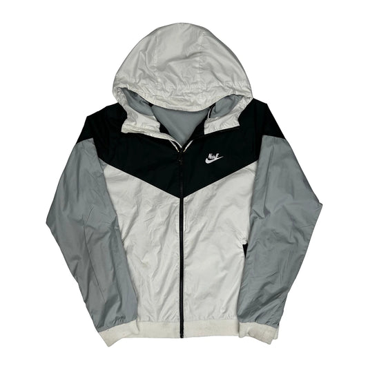 Nike Windbreaker - Large Grey Nylon
