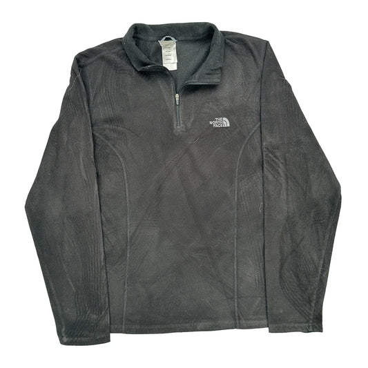 The North Face 1/4 Zip - XL Black Polyester