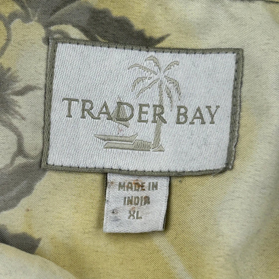Trader Bay Hawaiian Shirt - XL Beige Cotton