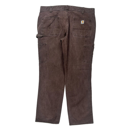 Carhartt Carpenter Trousers - 35W 31L Brown Cotton