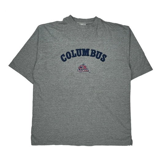Columbus Blue Jackets Lee Sport College T-Shirt - 2XL Grey Cotton Blend