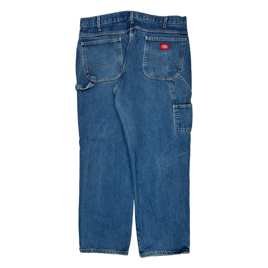 Dickies Carpenter Jeans - 36W 32L Blue Cotton