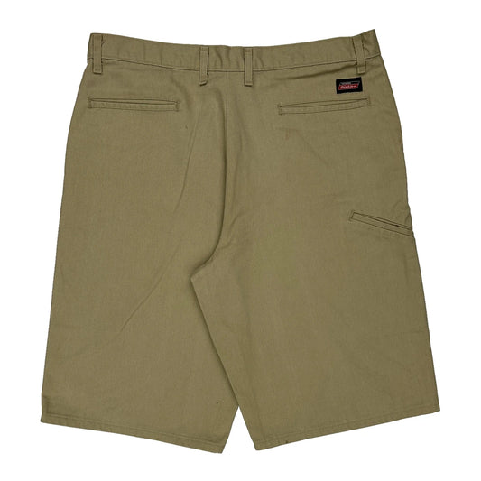 Dickies Chino Shorts - 36W 11L Khaki Polyester Blend