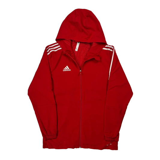 Adidas Windbreaker - Medium Red Polyester
