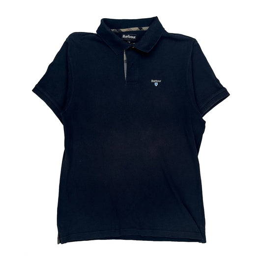 Barbour Polo Shirt - XL Navy Cotton