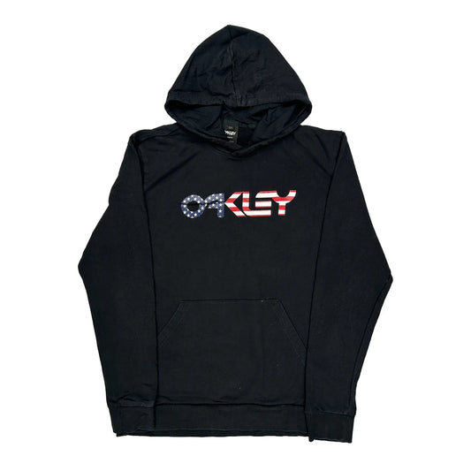 Oakley Graphic Hoodie - Large Black Cotton