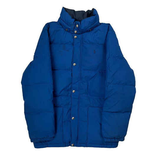 Polo By Ralph Lauren Puffer - Small Blue Polyester
