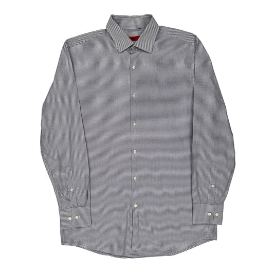 Hugo Boss Checked Shirt - Medium Blue Cotton