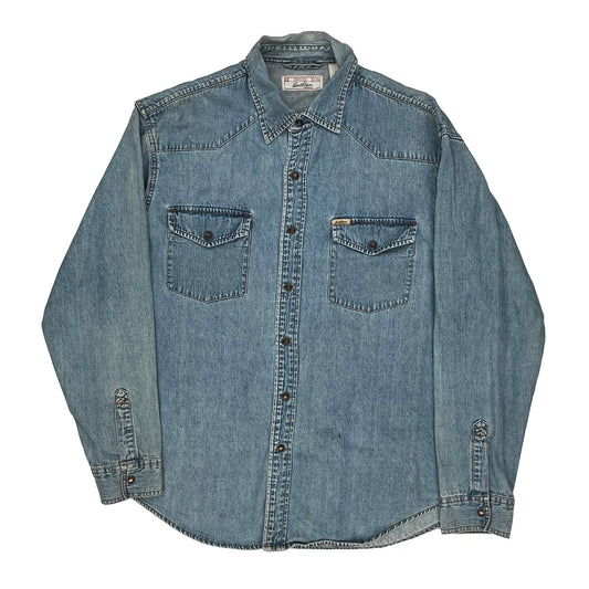 Levis Denim Shirt - Large Blue Cotton