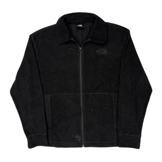 Vintage The North Face Fleece Jacket - Large Black Polyester