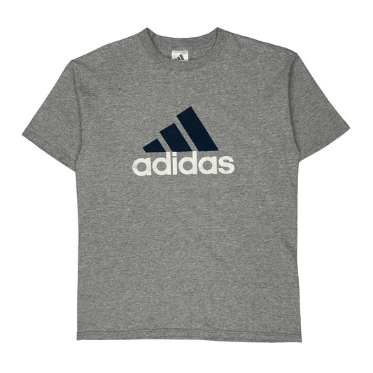Adidas T-Shirt - Medium Grey Cotton