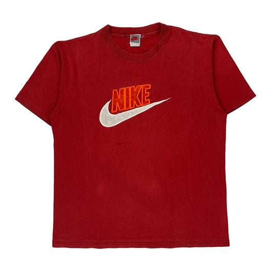 Vintage Nike T-Shirt - Medium Red Cotton