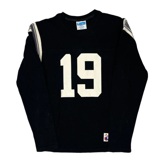 Champion Football Shirt - Small Black Cotton