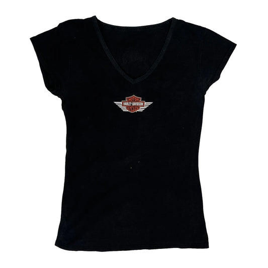 Harley-Girl Power Harley Davidson Graphic T-Shirt - XS Black Cotton
