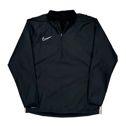 Vintage Nike Windbreaker - Large Black Polyester
