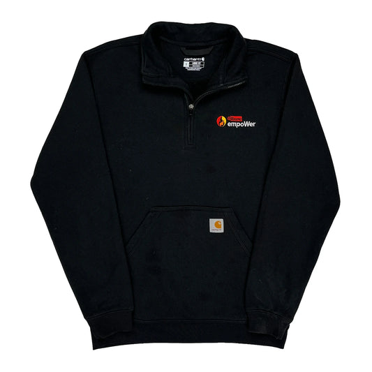 Empower Logo Carhartt 1/4 Zip - Small Black Cotton