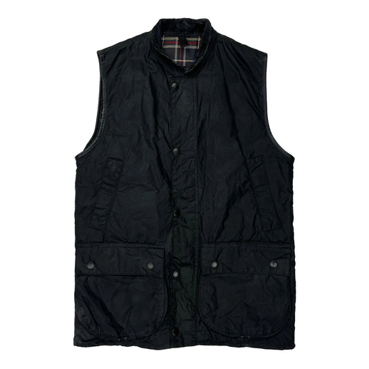Westmorland Barbour Checked Gilet - Medium Black Polyester