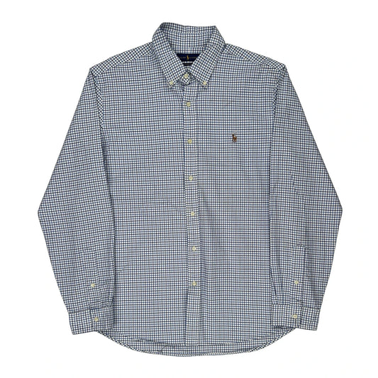 Ralph Lauren Checked Shirt - XL Blue Cotton