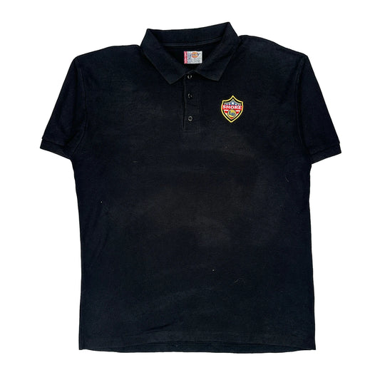 Vintage Dickies Polo Shirt - XL Black Cotton Blend