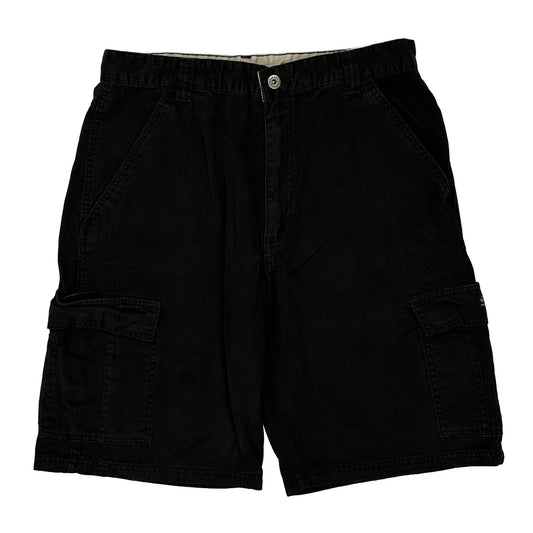 Wrangler Cargo Shorts - 32W 10L Black Cotton