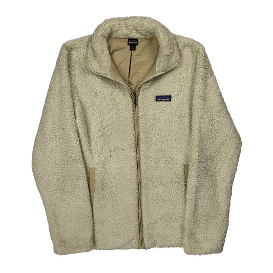 Patagonia Fleece Jacket - Medium Cream Polyester
