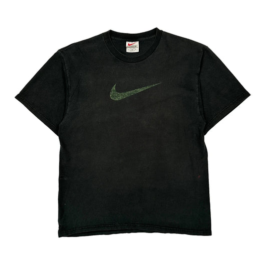 Nike T-Shirt - Medium Black Cotton