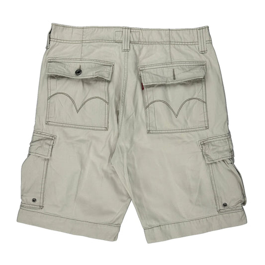 Levis Cargo Shorts - 34W 11L Beige Cotton