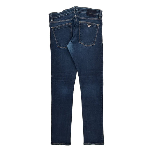 Vintage Armani Jeans Skinny Jeans - 32W US 6 Dark Wash Denim