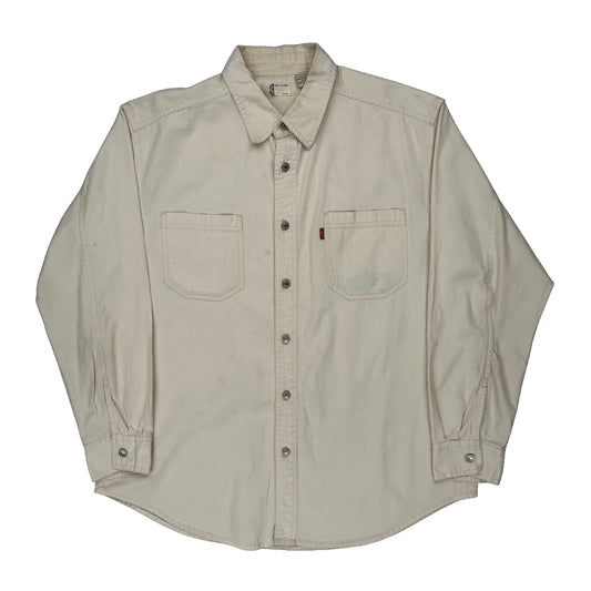 Levis Denim Shirt - Large Cream Cotton