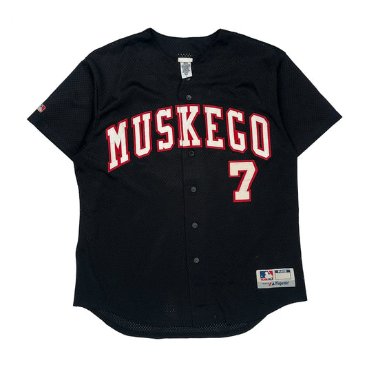 Muskego Majestic Jersey - Large Black Polyester