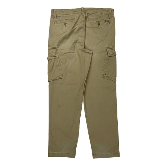Levis Cargo Trousers - 32W 30L Khaki Cotton