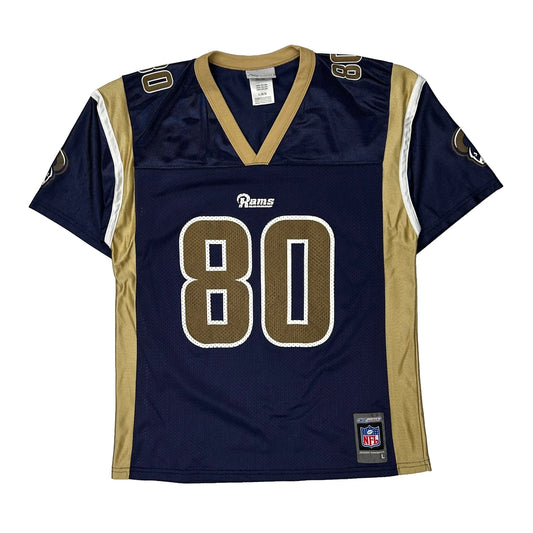 Rams Reebok Nfl Jersey - Large Blue Nylon