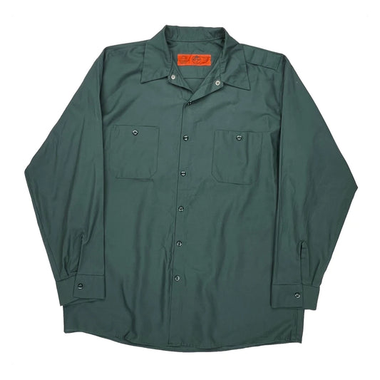 Red Kap Shirt - XL Green Polyester Blend