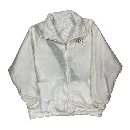 Nike Jacket - Small White Polyester