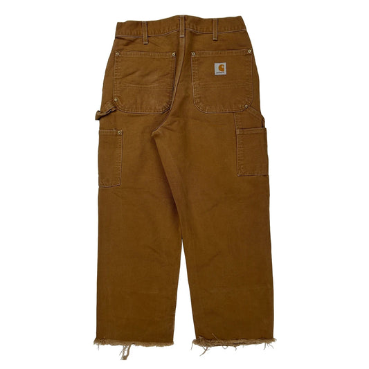 Carhartt Double Knee Carpenter Trousers - 30W 29L Brown Cotton